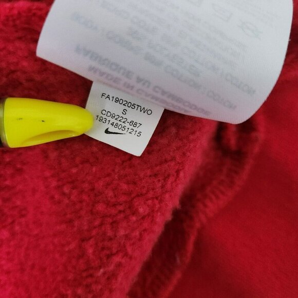 Nike Air Mens Red Athleisure Long Sleeve Pockets Full Zip Hoodie Jacket US Sz S - Picture 9 of 16